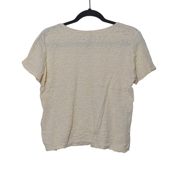 J. Jill Stretch Textured Crinkle Top - Size MP - GUC - Picture 3 of 5